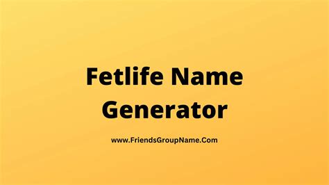 fetlife name generator